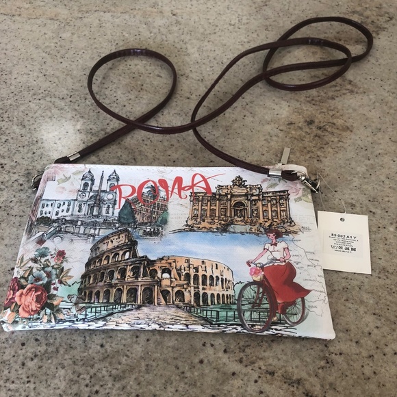 NWT! Adorable Roma Italia  Crossbody Bag - Picture 2 of 6